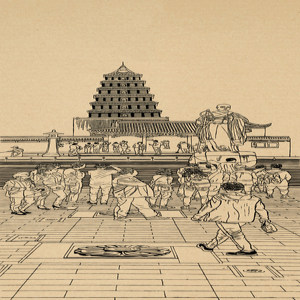 丝绸之路系列版画&mdash;&mdash;大雁塔